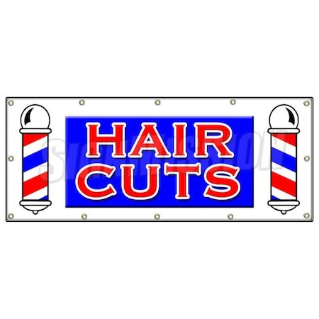 Signmission HAIR CUTS BANNER SIGN men women girls boys stylist dresser walk ins B-120 Hair Cuts